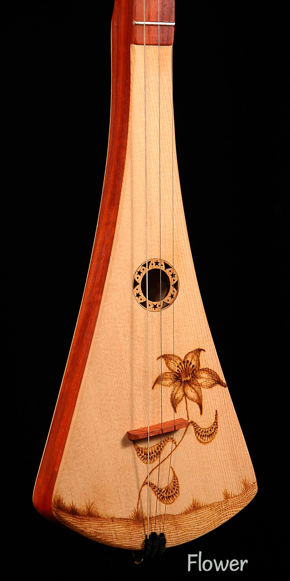 Woodburned Strumstick Designs