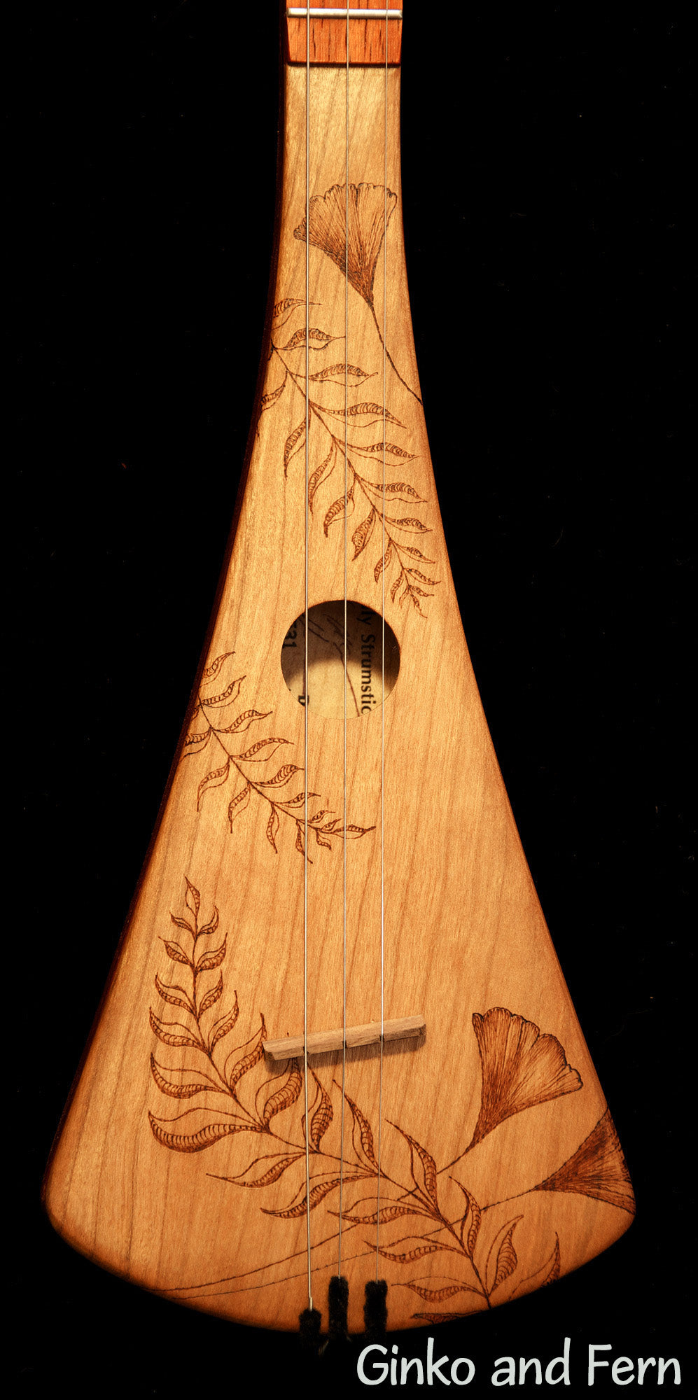 Woodburned Strumstick Designs