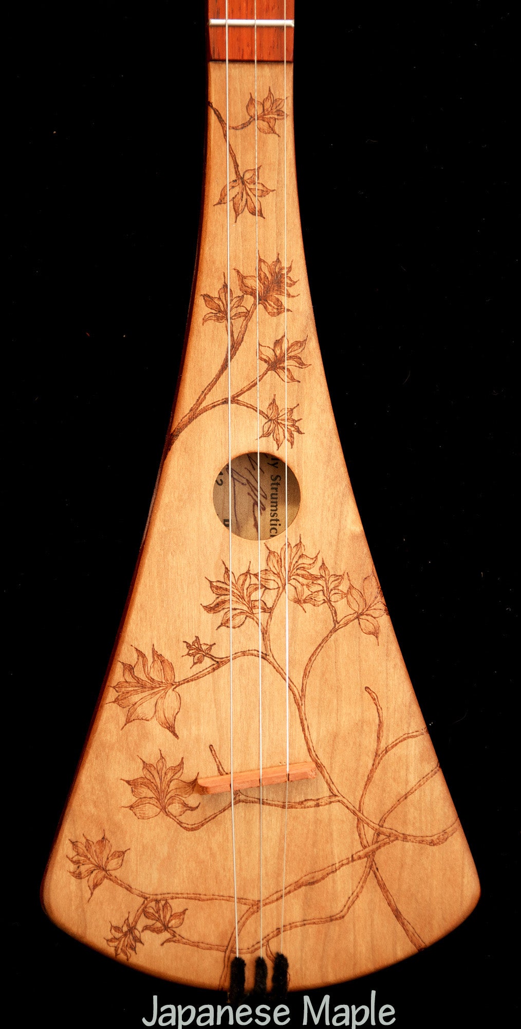 Woodburned Strumstick Designs