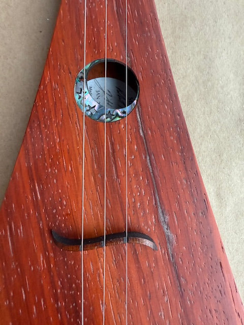 Padouk D Grand, with repaired top crack